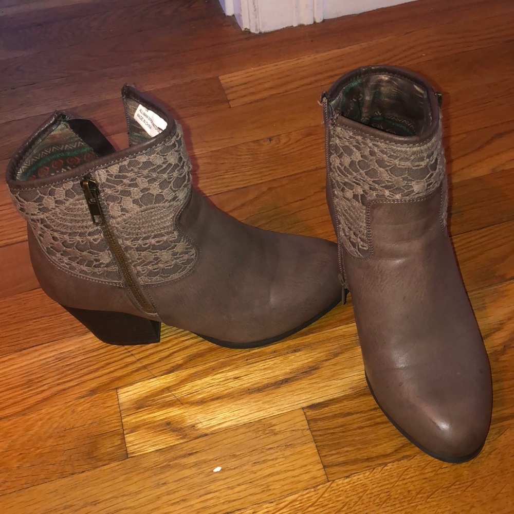 Brown booties